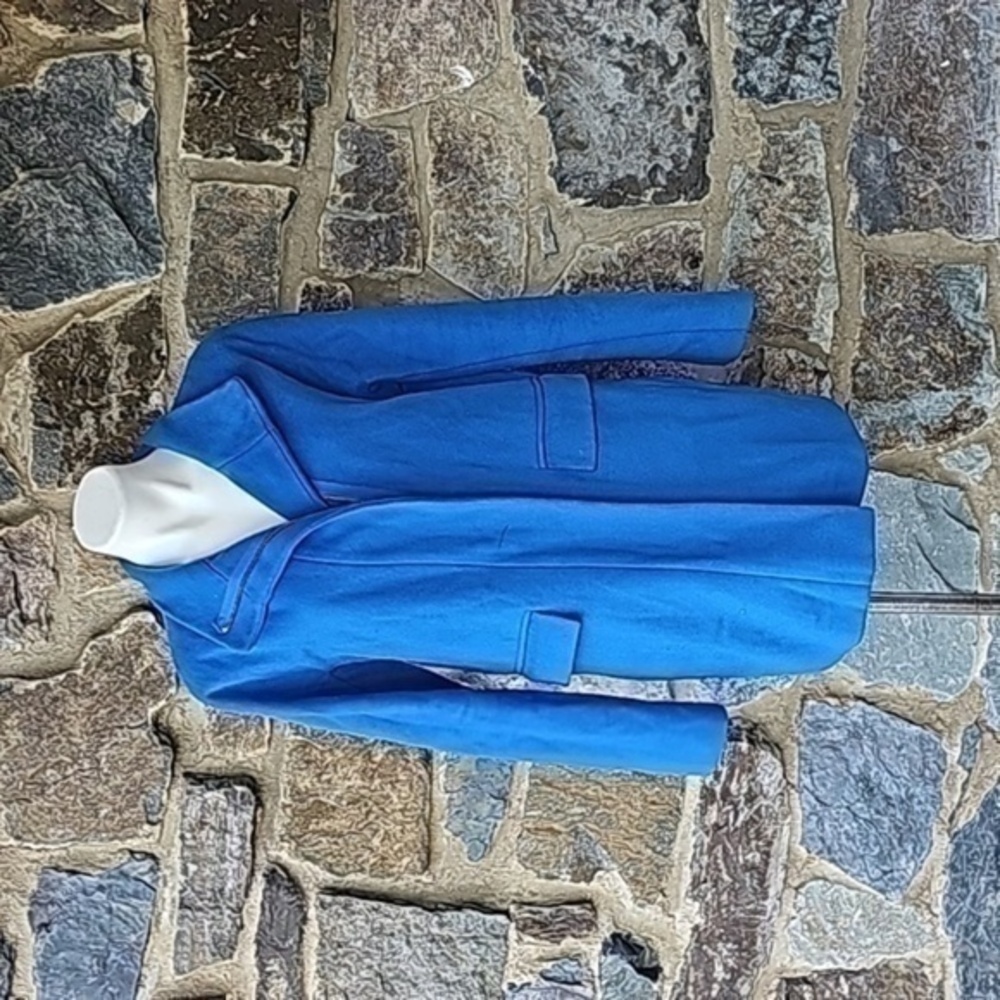 J Crew Vintage wool Coat in Blue Size 8